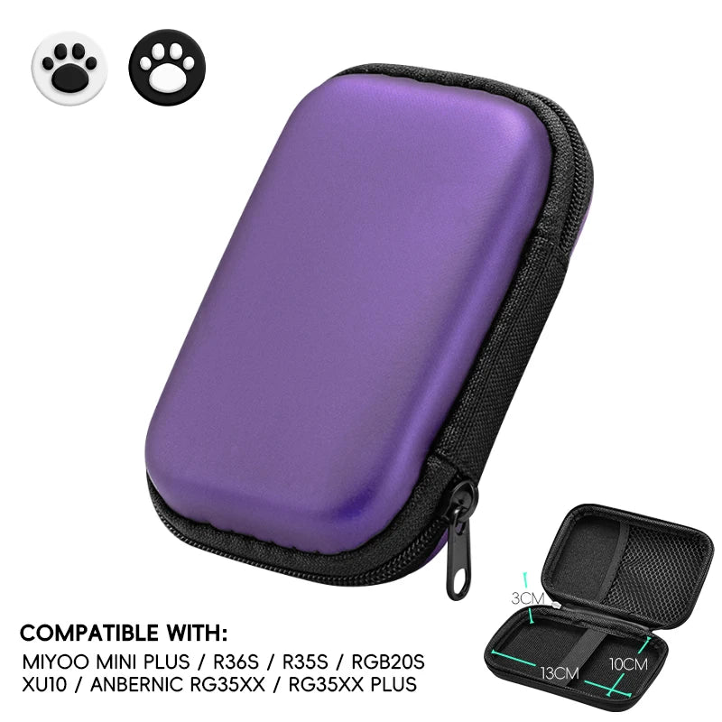 Data Frog Retro Video Game Case EVA Cover for R36S RG35XX R35S Miyoo Mini plus - Protective Bag for Portable Gaming Consoles