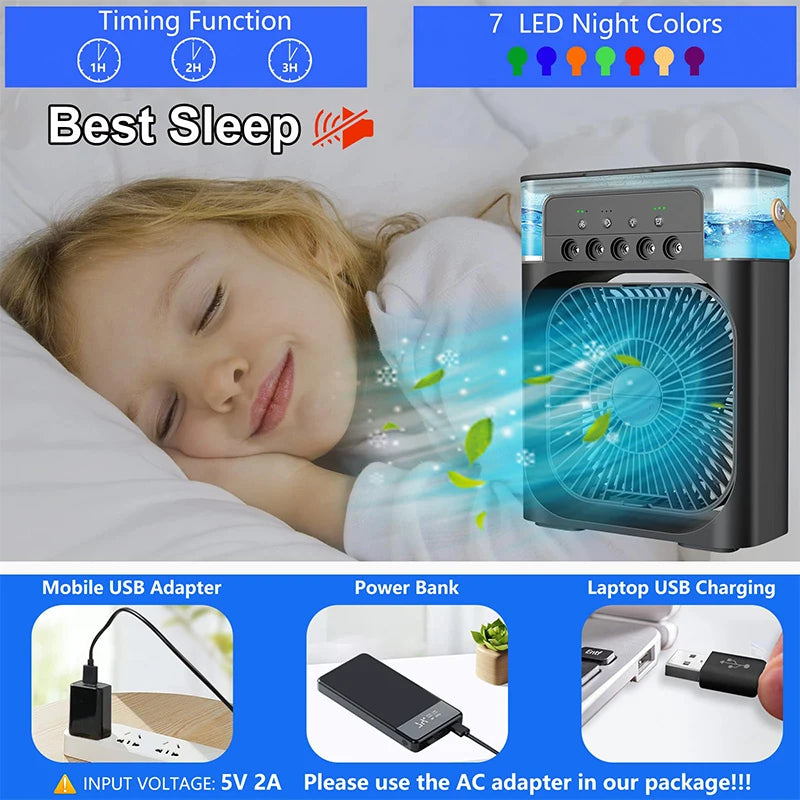 Stand Fan Air Cooler Heating Dissipation Portable Air Cooling With Ice Air Cooler