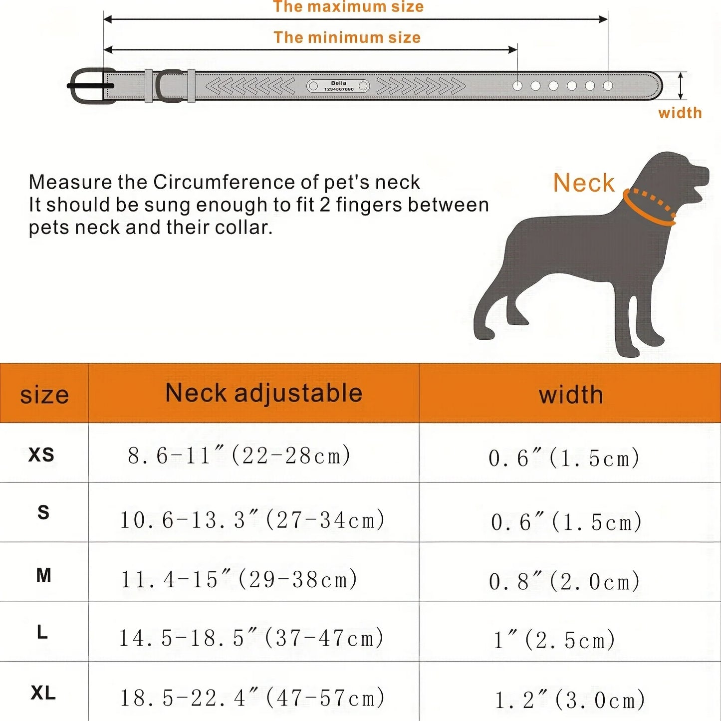Personalized Dog Collars for Small Medium Large Dogs,Custom Dog Collar with Name Plate,Braided Leather Dog ID Collars, Option to