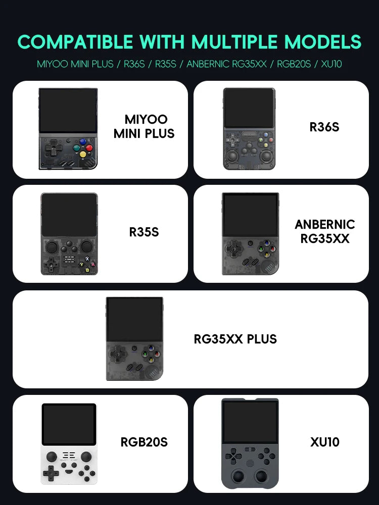 Data Frog Retro Video Game Case EVA Cover for R36S RG35XX R35S Miyoo Mini plus - Protective Bag for Portable Gaming Consoles