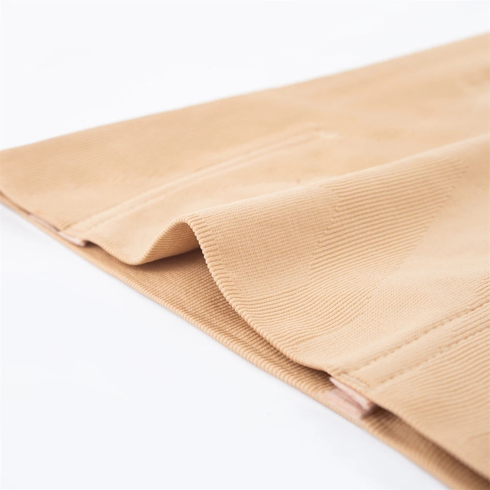 Women's High-Waist Knitted Shapewear Shorts Medium Control Nylon Spandex Blend Eye-Catching Underwear for Enhanced Shape