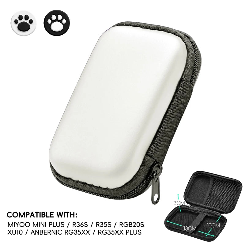 Data Frog Retro Video Game Case EVA Cover for R36S RG35XX R35S Miyoo Mini plus - Protective Bag for Portable Gaming Consoles