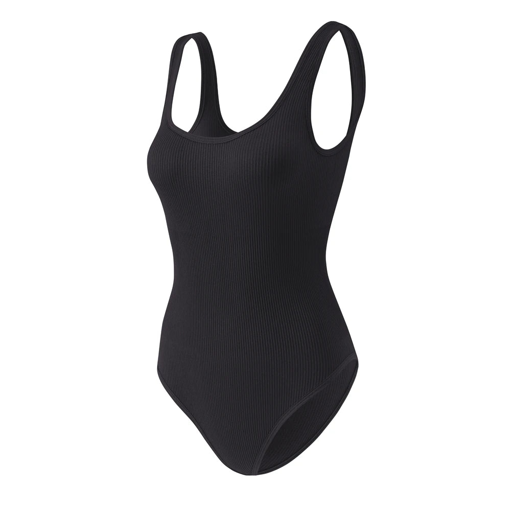 Women's High-Waist Knitted Shapewear Shorts Medium Control Nylon Spandex Blend Eye-Catching Underwear for Enhanced Shape