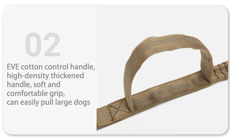 Durable Nylon Pet Dog Collar Leash Set Reflective Tactical Training Harness Large Dog Quick Release Solid Color Collars for Dogs