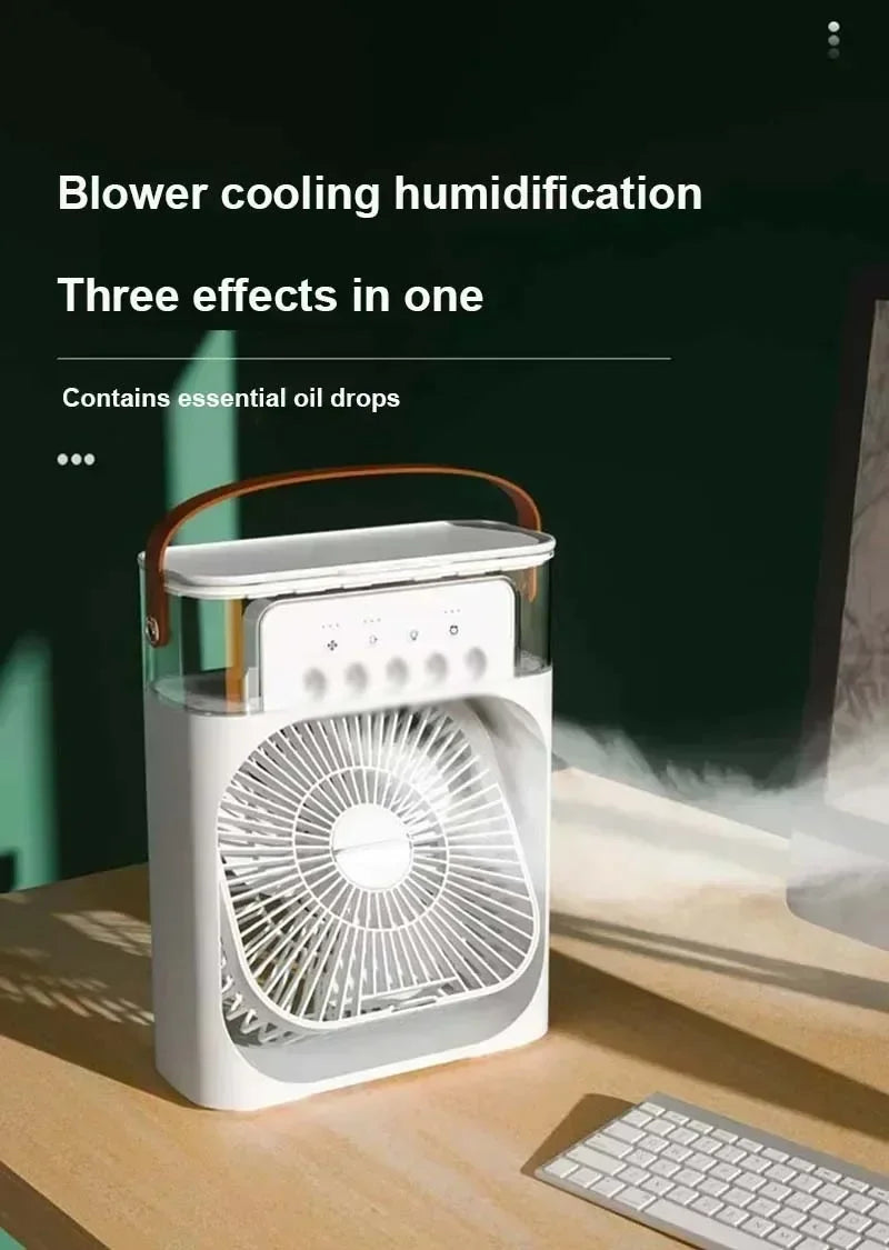 Xiaomi 3-in-1 Portable Fan Air Conditioners Fan With LED Night Light Household Small Air Cooler For Office Home Adjustable Fan