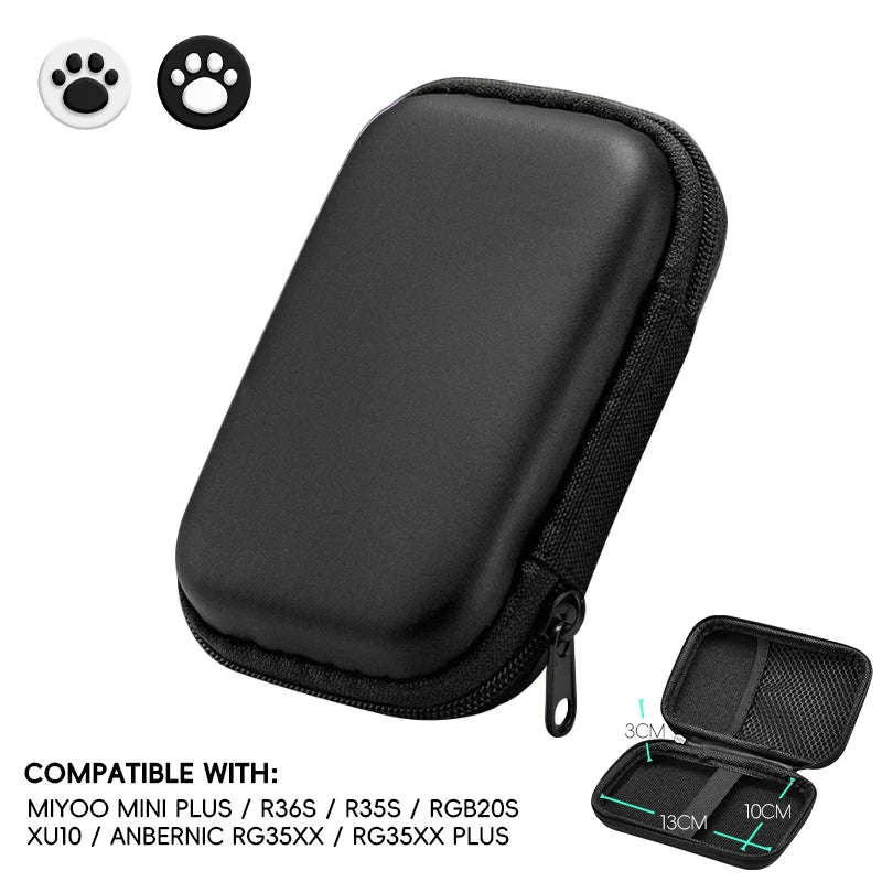 Data Frog Retro Video Game Case EVA Cover for R36S RG35XX R35S Miyoo Mini plus - Protective Bag for Portable Gaming Consoles