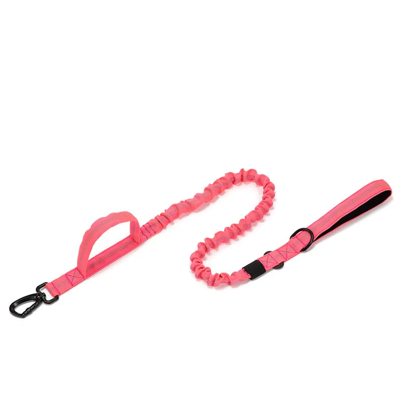 Durable Nylon Pet Dog Collar Leash Set Reflective Tactical Training Harness Large Dog Quick Release Solid Color Collars for Dogs